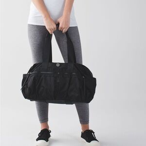 Lululemon black gym bag